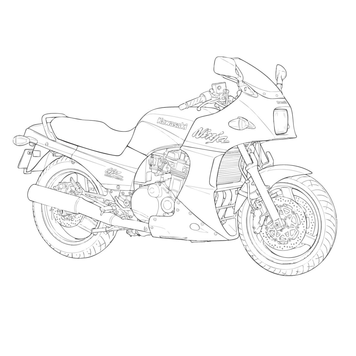 Ninjaの塗り絵【無料】印刷・ダウンロード - ぬりえ図鑑