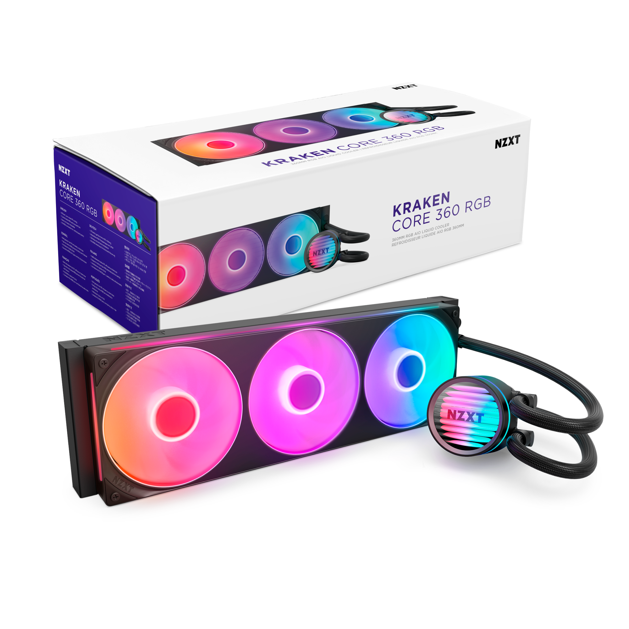 NZXT | Kraken Core 360 | 360 mm RGB AIO Flüssigkeitskühler