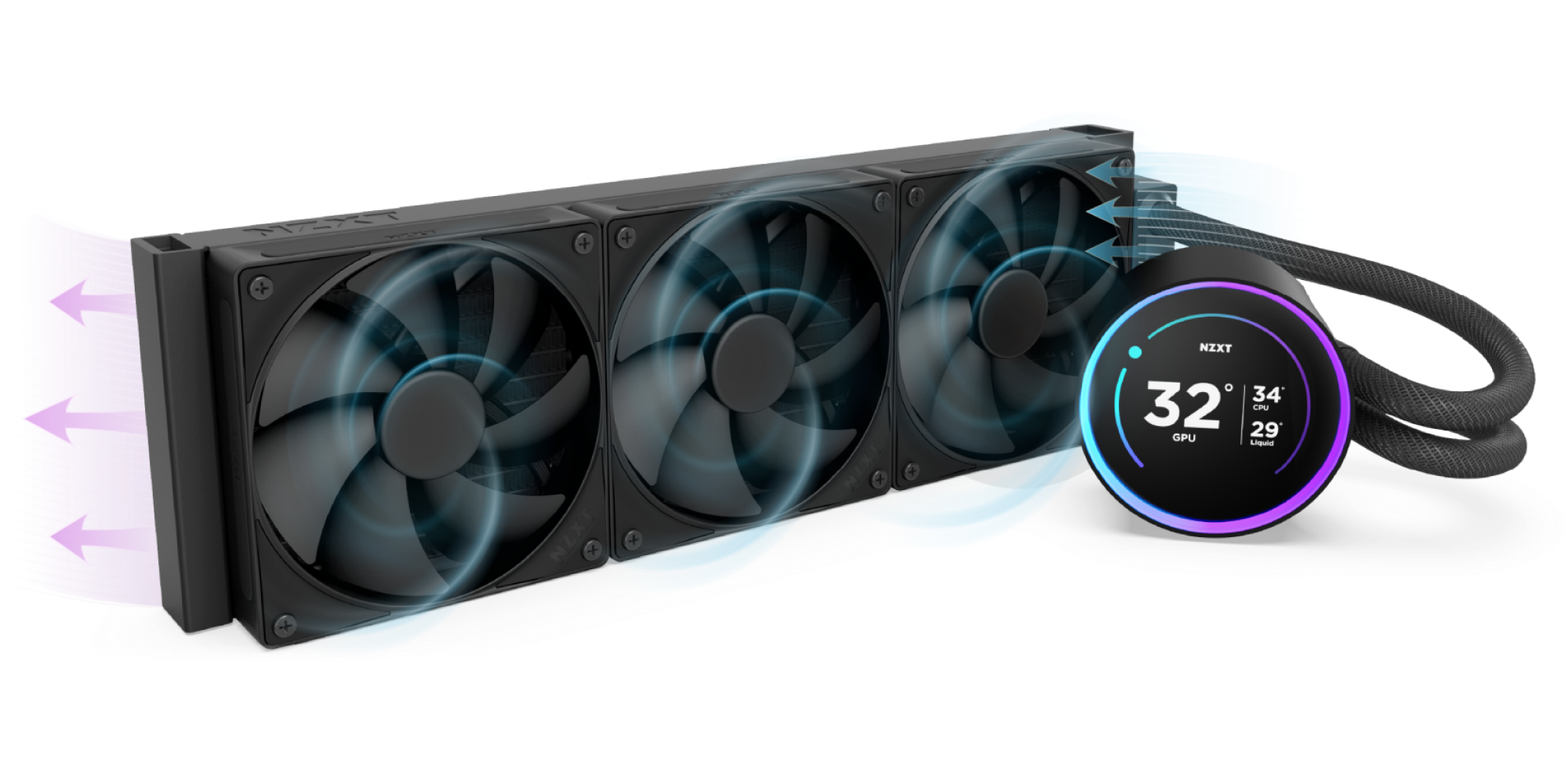 NZXT Kraken Elite 360 | 360mm AIO IPS LCD 搭載