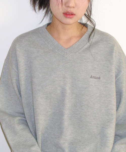 A'GEM/9 × .kom 『AMESWORLDWIDE/アメスワールドワイド』 BASIC V NECK