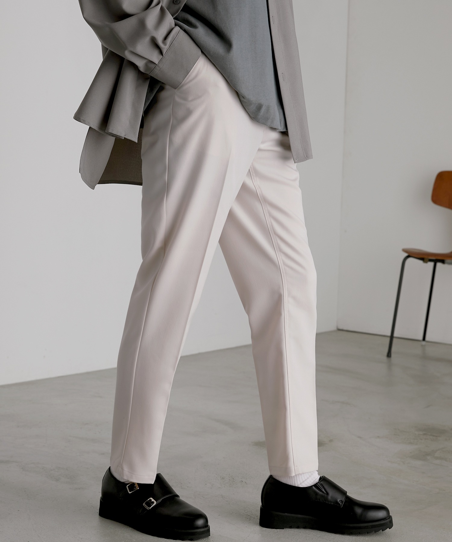 チノトラウザーズテーパードシルエットTRスラックス MONO-MART│MONO