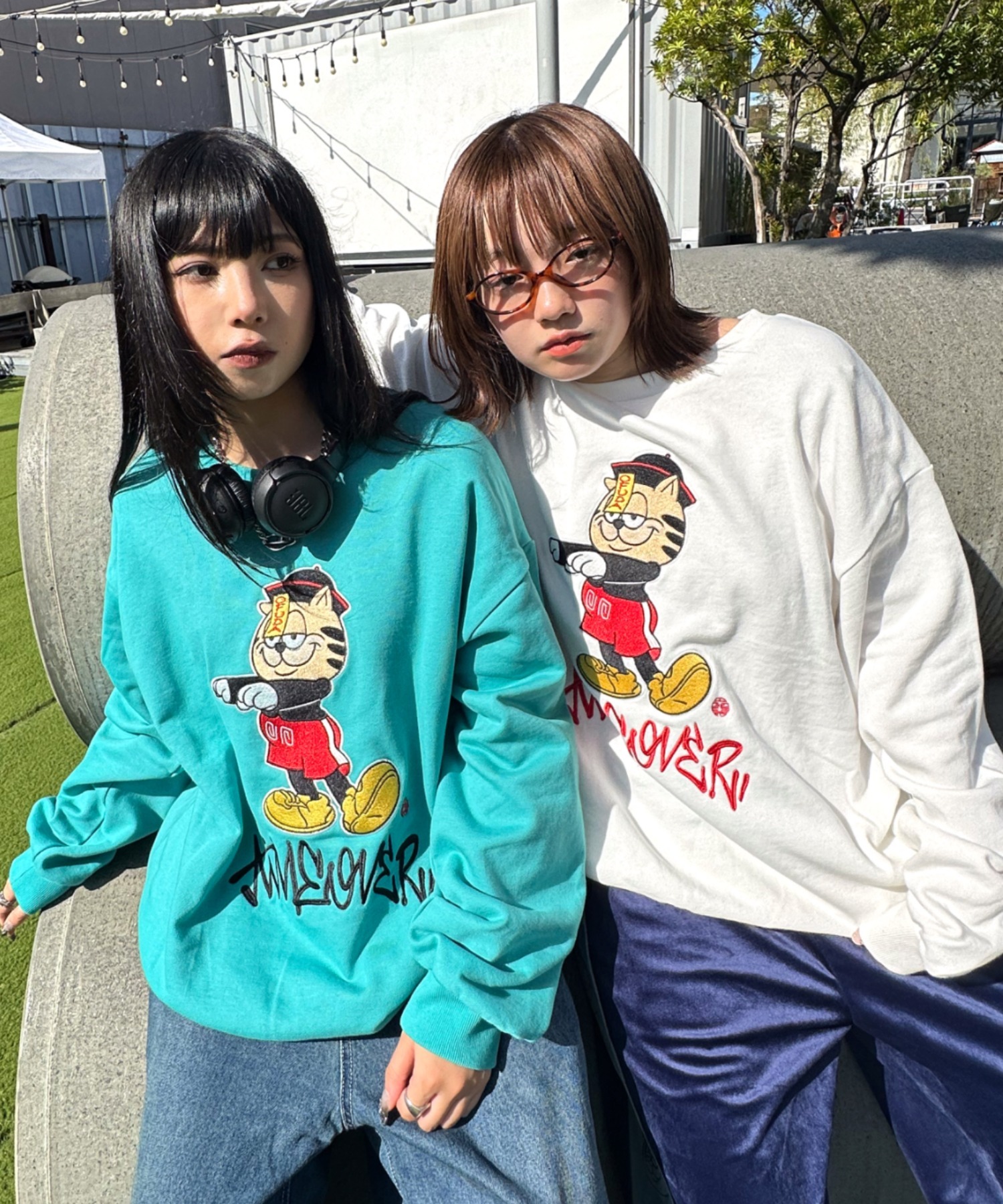 A'GEM/9 × .kom 『A'gem/エージェム』猫CAT刺しゅうトレーナー A'gem