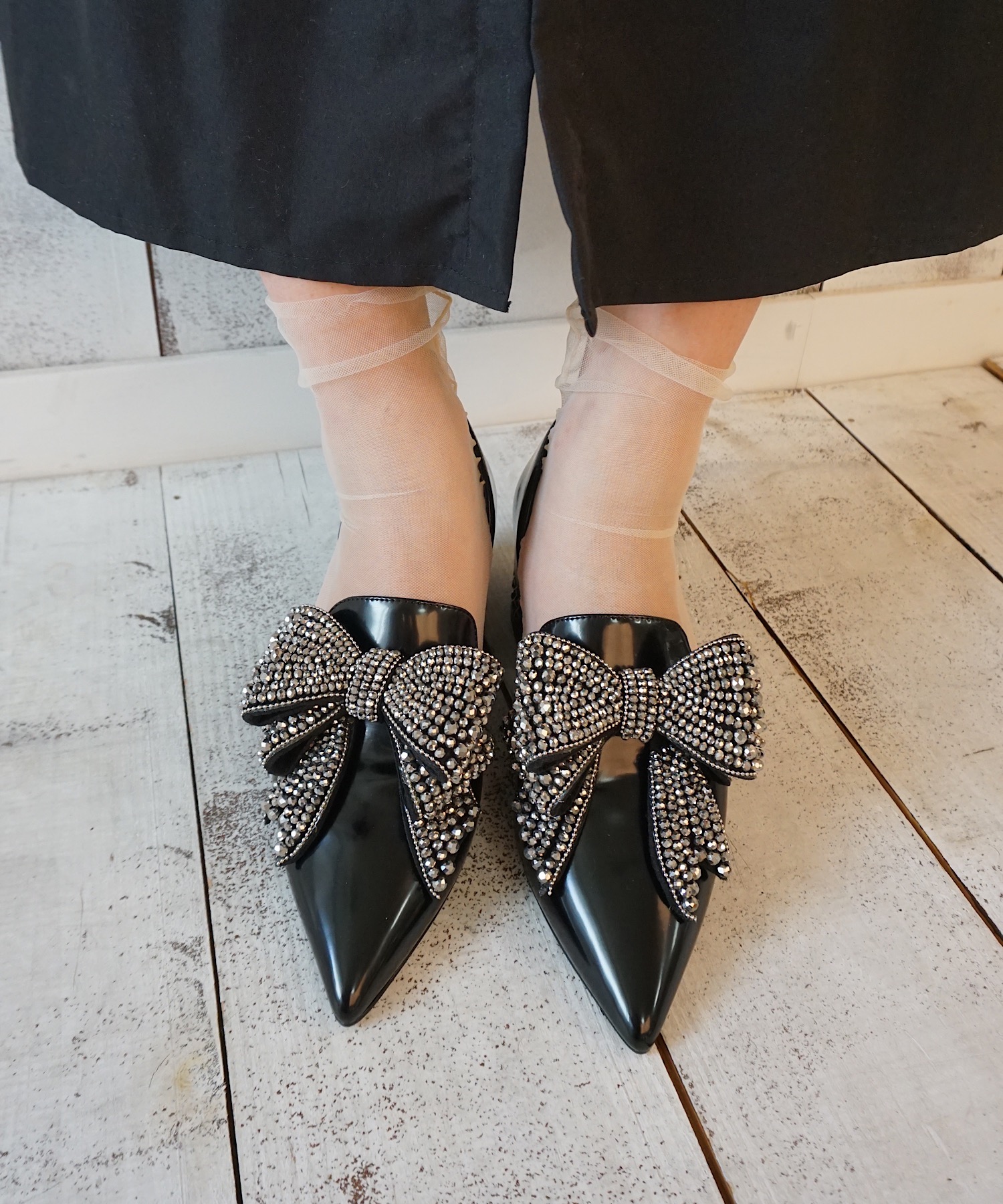 ビッグリボンラインストーンヒールシューズ Jeffrey Campbell│Jeffrey