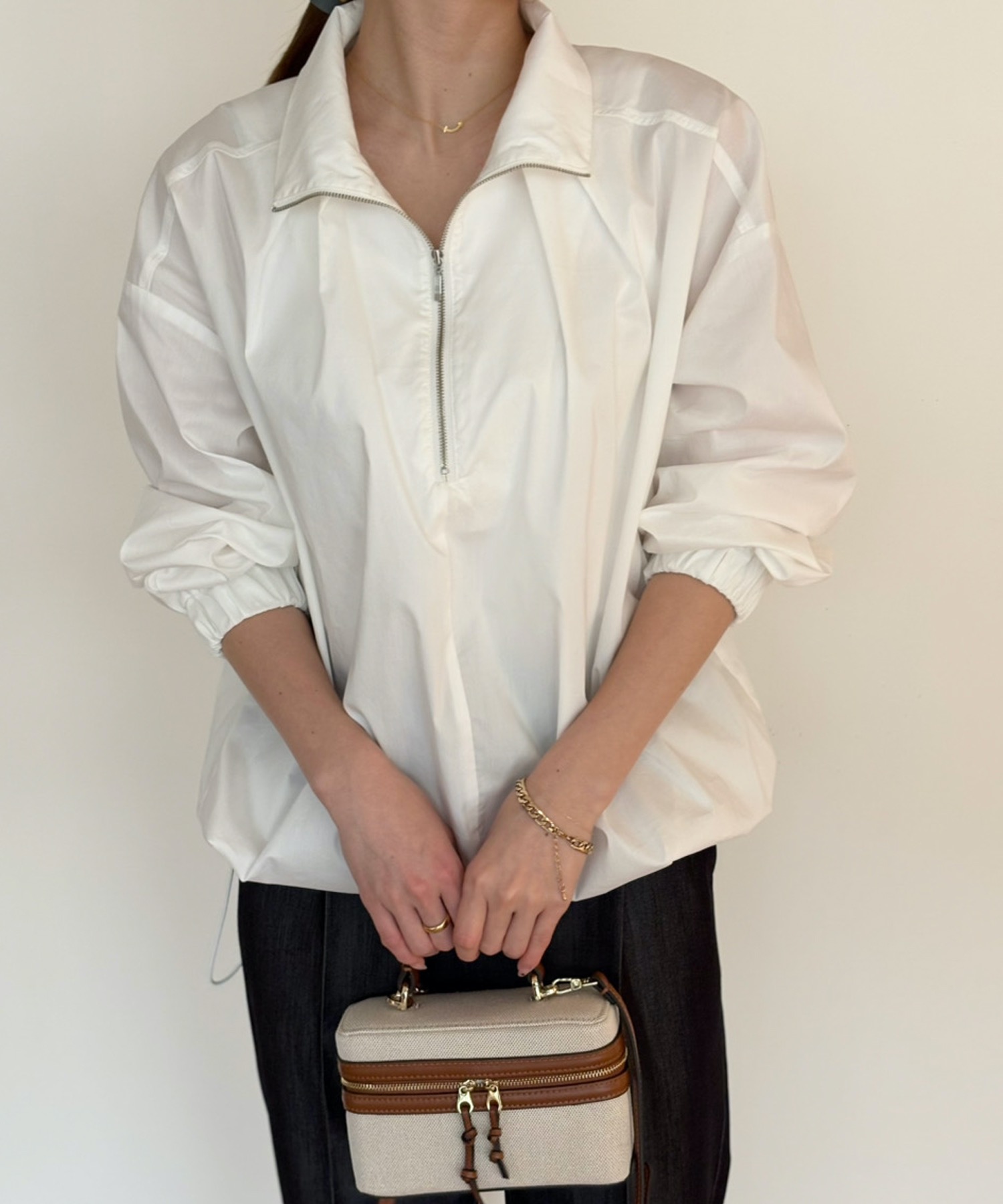 ハーフジップドロストヘムシャツ Emma Taylor│STYLEDOOR スタイルドア