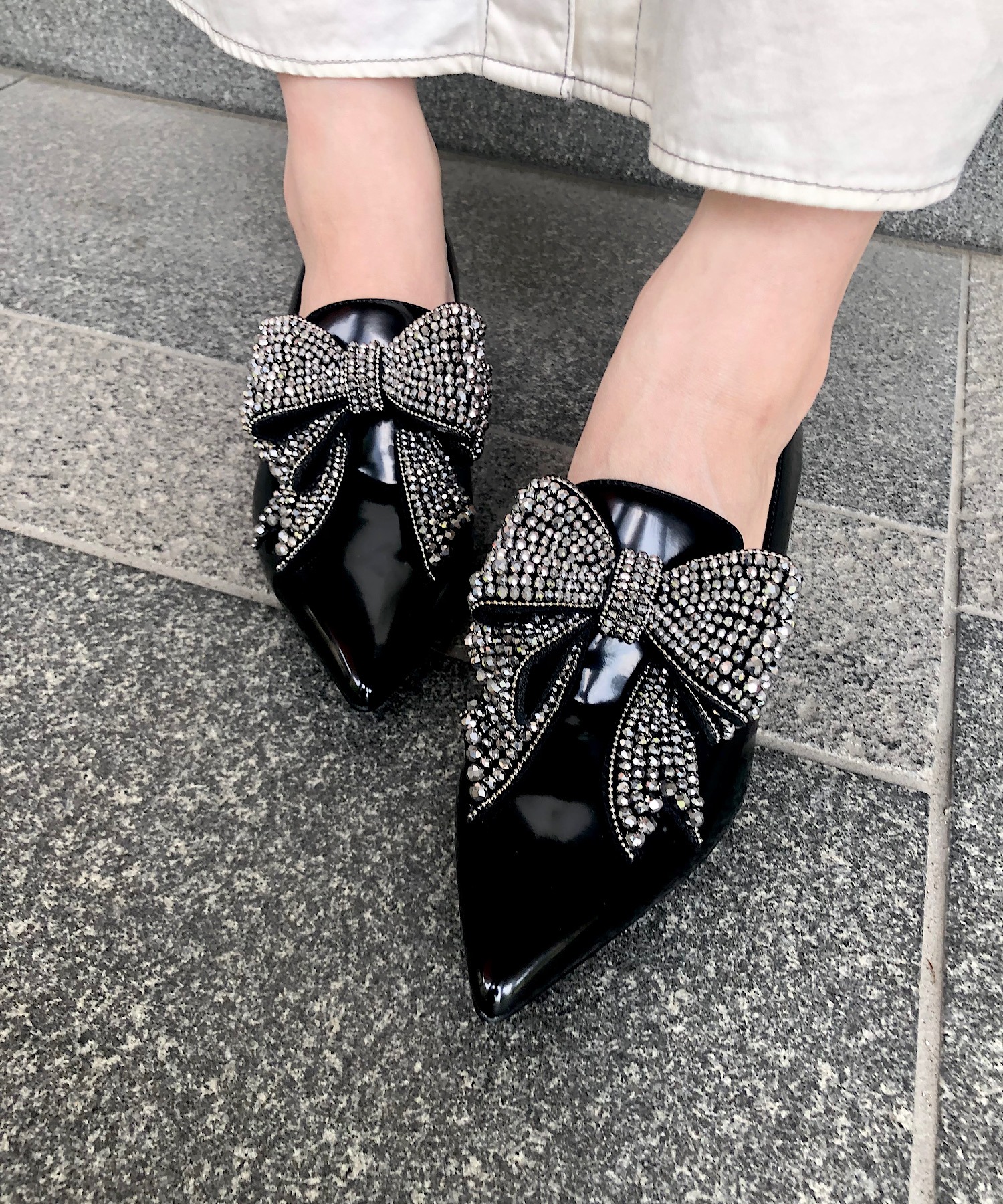 キラキラ ビッグリボンデザインパンプス Jeffrey Campbell│Jeffrey