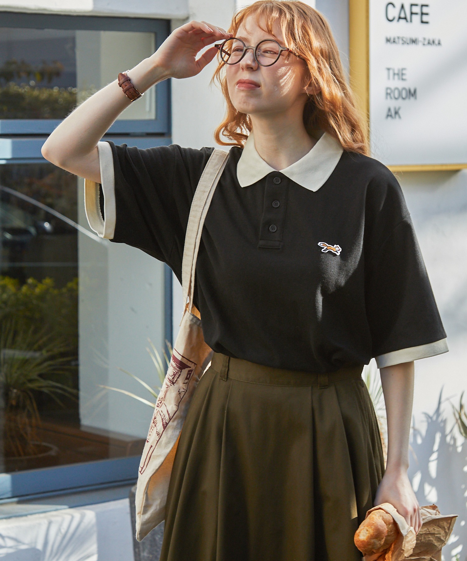 PENNEYS/ペニーズ 別注 THE FOX ロゴ ワッペン刺繍 鹿の子配色