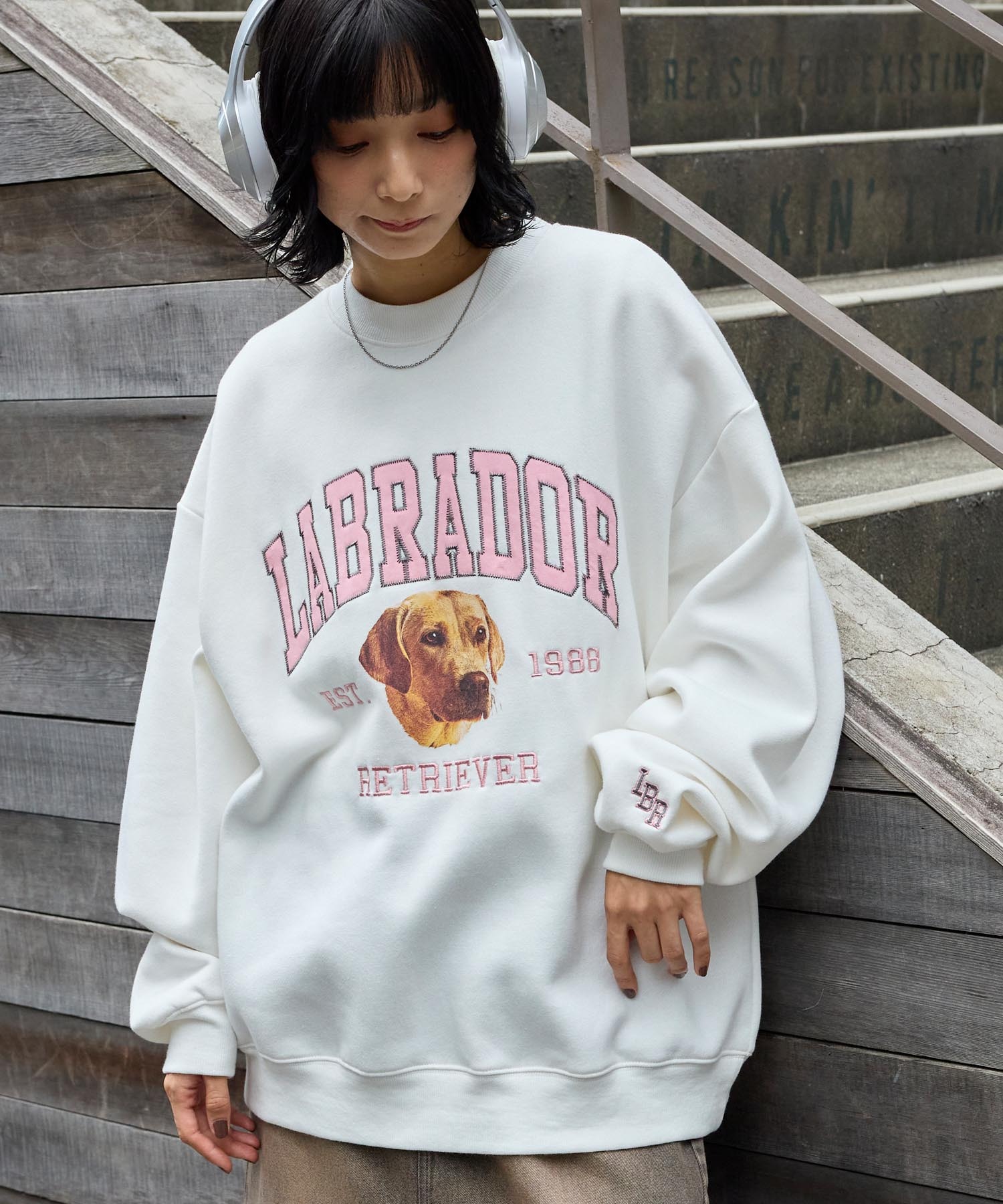 Labrador Retriever/ラブラドールレトリーバー 別注 カレッジロゴ刺繍