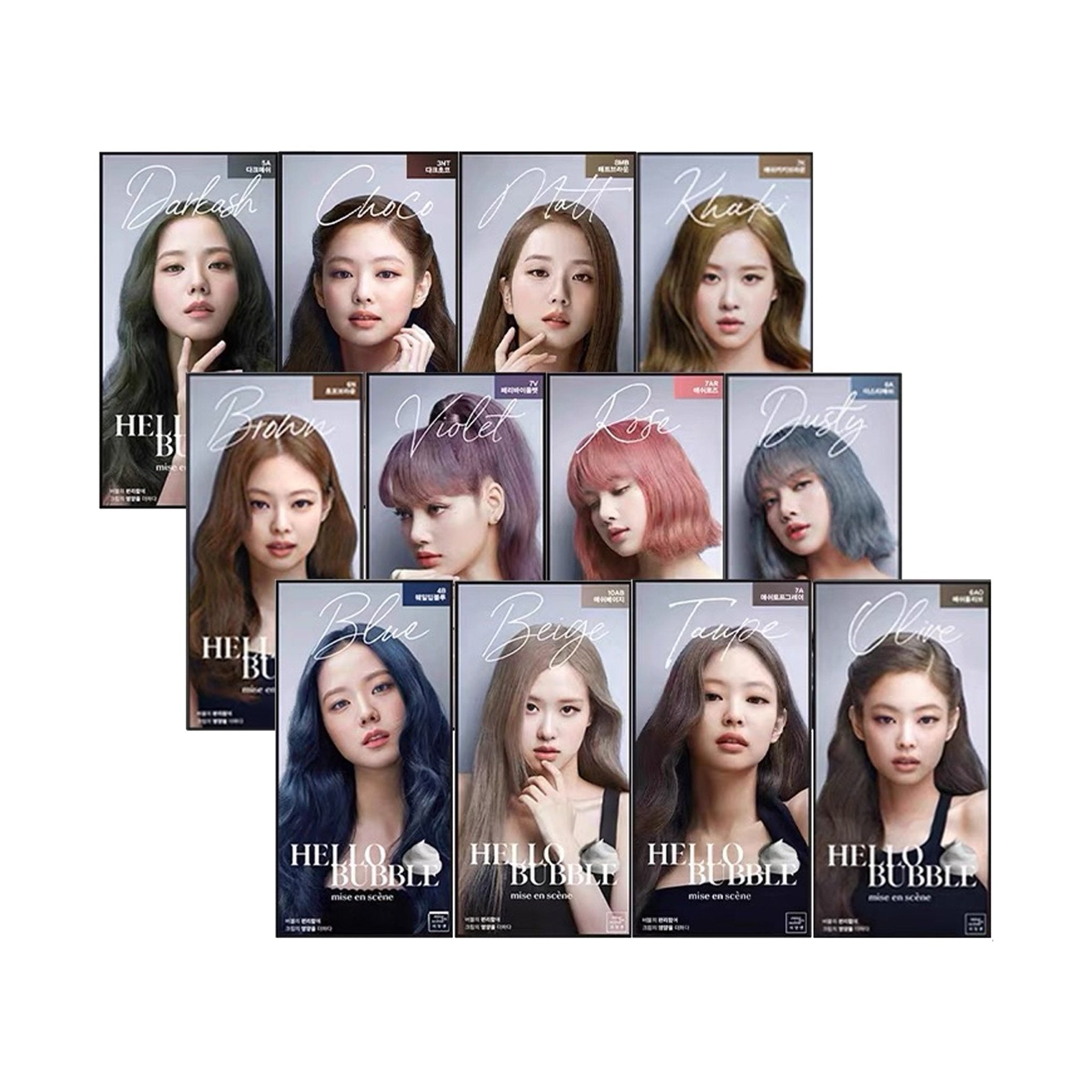 MISE EN SCENE Hello Bubble x BLACKPINK Hair Color Kit -NEW VERSION