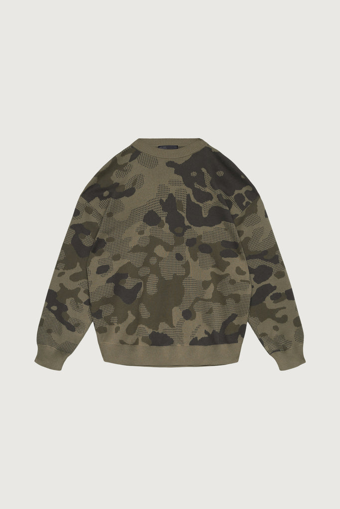 Jacquard Camo Knit Sweater | OAK + FORT – OAK + FORT USA