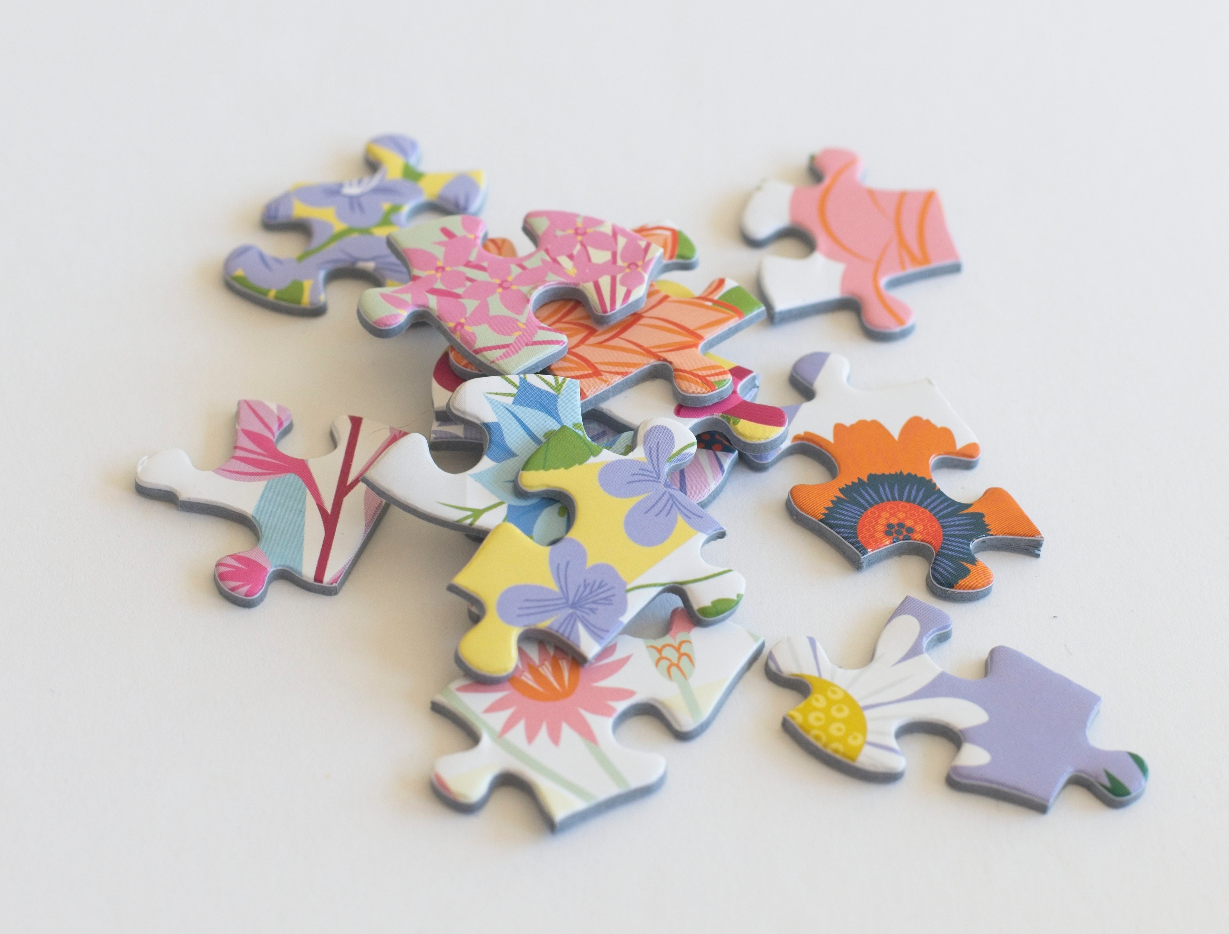 Alphabet Flower Puzzle – 500-Piece Botanical Jigsaw – Oakland