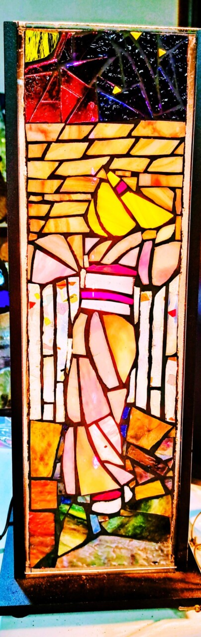 ステンドガラスで作るモザイクアートランプ一般公開特別講座