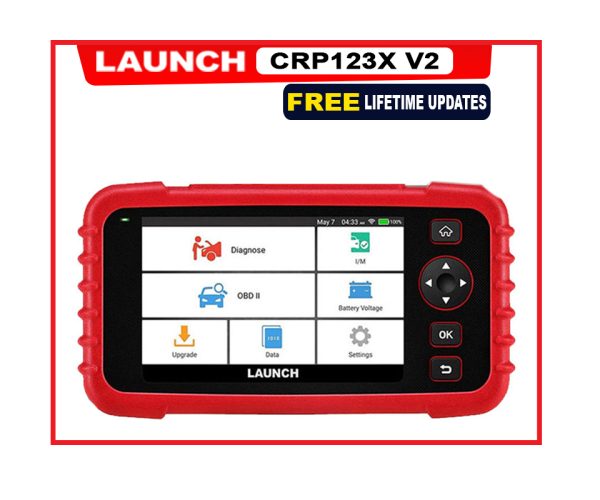 Launch CRP123X V2.0 OBD2 Scanner Code Reader 7 Reset Functions