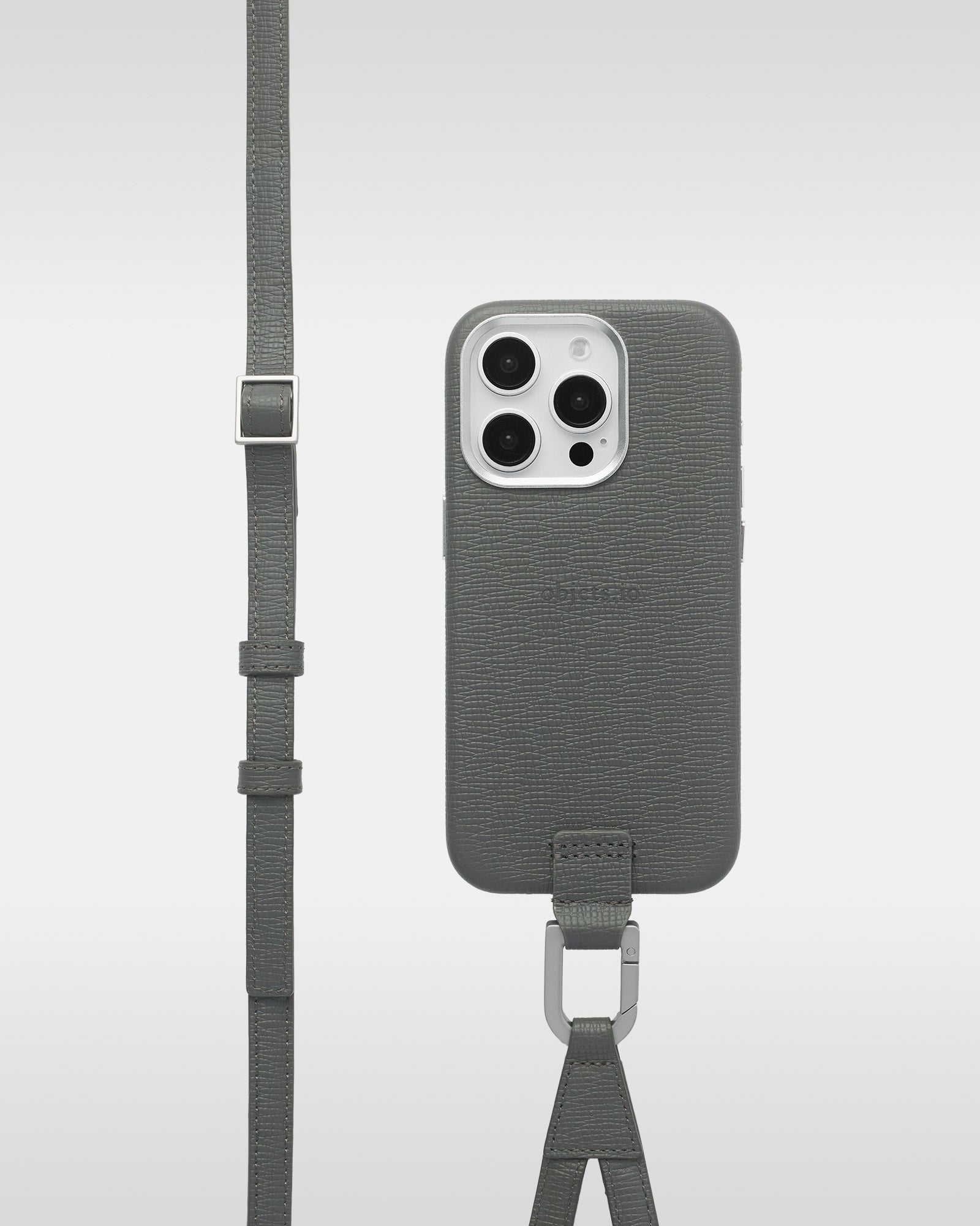 レザー製 iPhoneケース セット / 長さ調節可能 ストラップ付