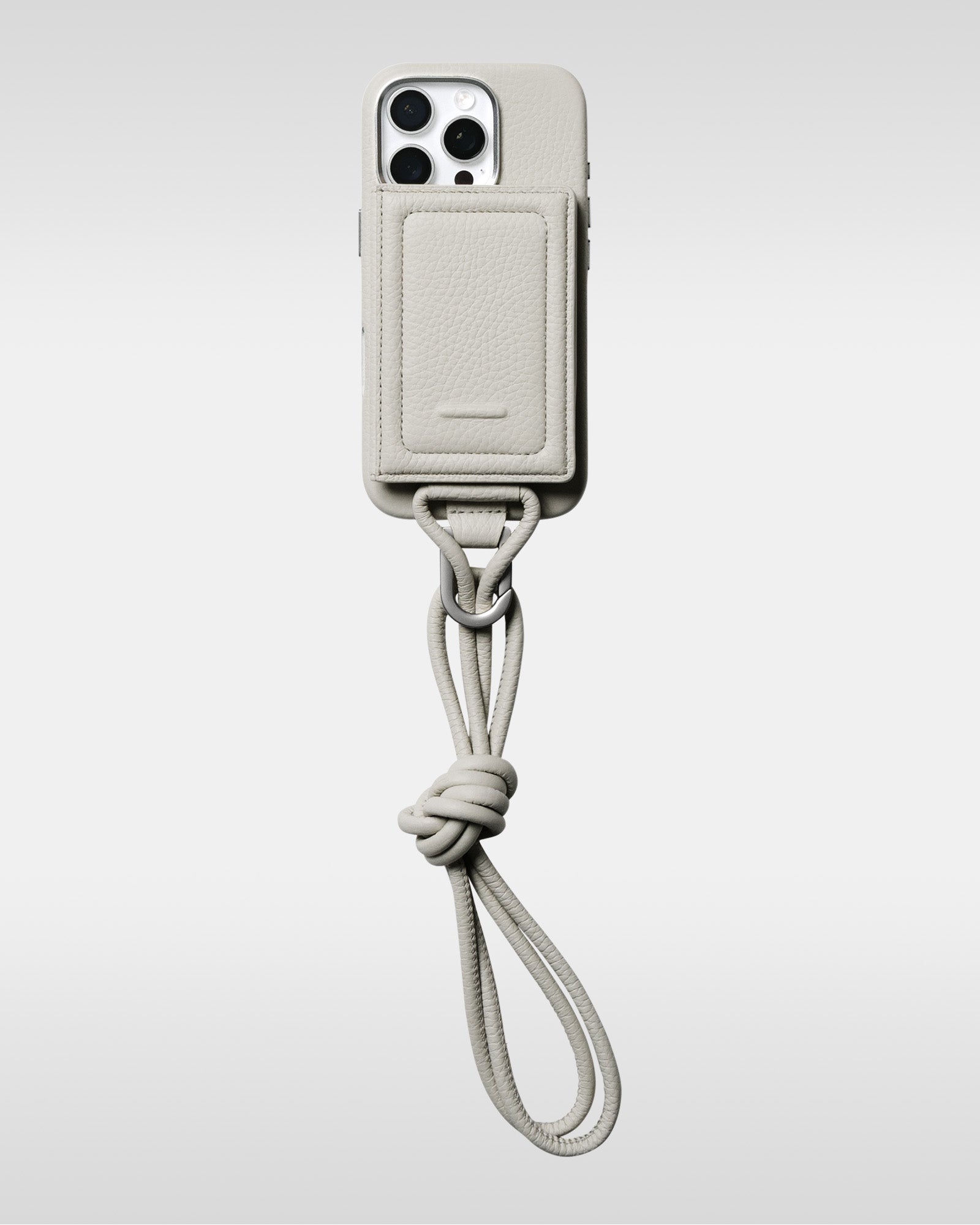 レザー製 iPhoneケース セット / ストラップ付スマホケース / スマホ