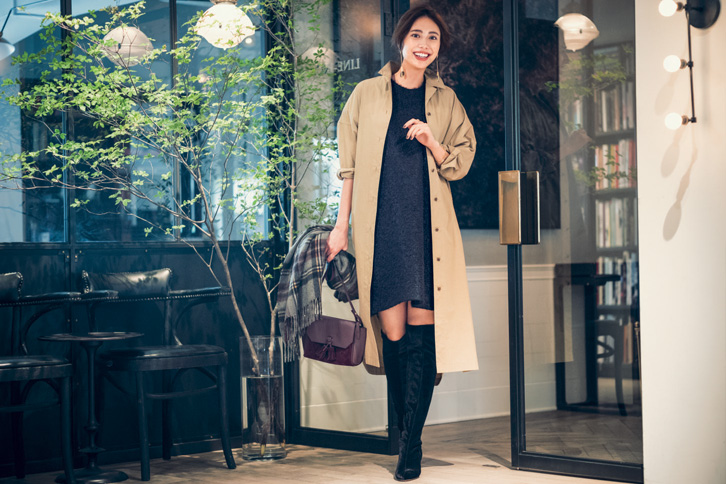 YOKO CHAN｜ヨーコ チャン】コクーンワンピース・コーデ集｜ワンピース