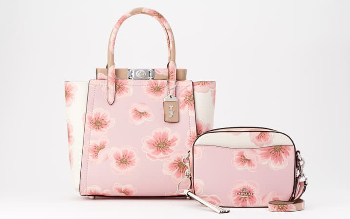 日本限定！【コーチ】桜の花をグラデで描いたバッグ＆レザーグッズの