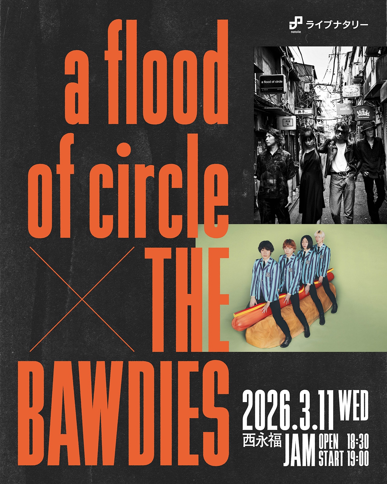 ライブナタリー “a flood of circle × THE BAWDIES” - ライブナタリー