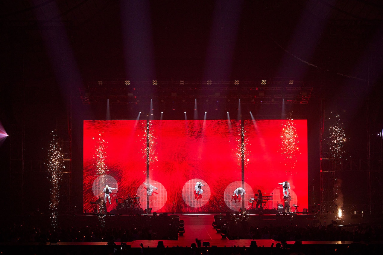 Da-iCE 10th Anniversary Arena Tour 2024 -MUSi-aM-」の様子。（撮影