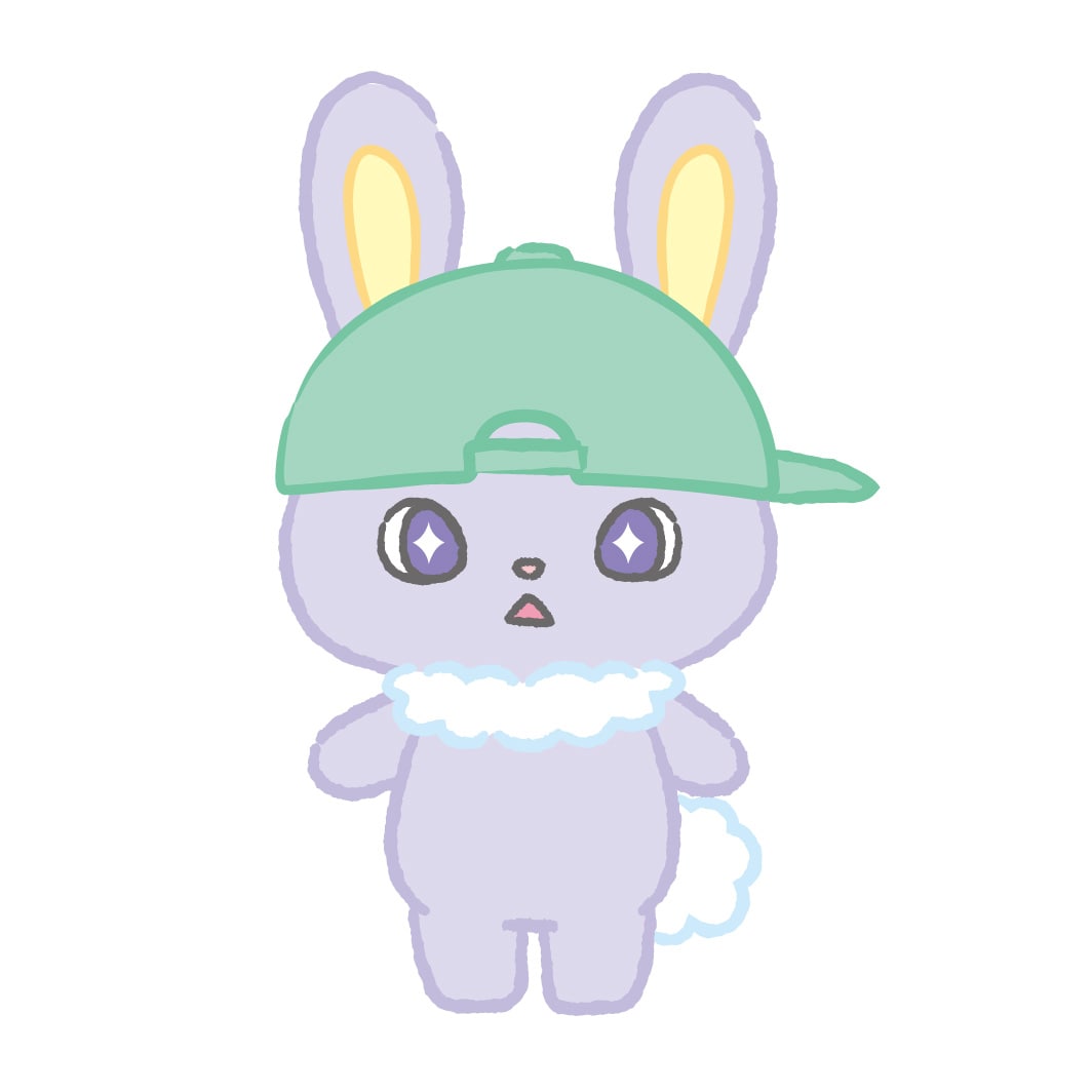 ちまた（木全翔也考案）。元気いっぱいのうさぎ。お寿司が大好き。(c