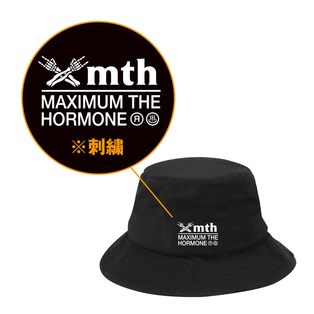 ホルモン特製バケハ型サウナハット」のデザイン。 [画像ギャラリー 6