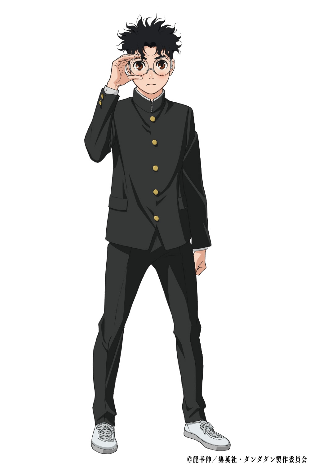 オカルン＜高倉健＞（CV：花江夏樹）。オカルトマニアの男子高生。幽霊