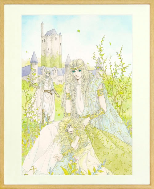 妖精国の騎士」中山星香の直筆サイン入り複製原画、ローゼリィの美しさ