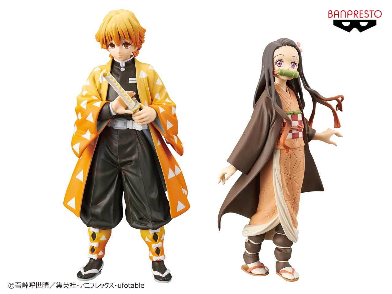 鬼滅の刃 フィギュア-絆ノ装-（我妻善逸／竈門禰豆子）」 [画像