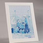 青山剛昌が描く「警察学校編」ティザービジュアルの複製原画。 [画像