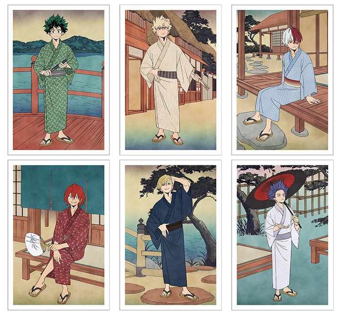 ヒロアカ」浴衣姿のデク、かっちゃんらが浮世絵風イラストに