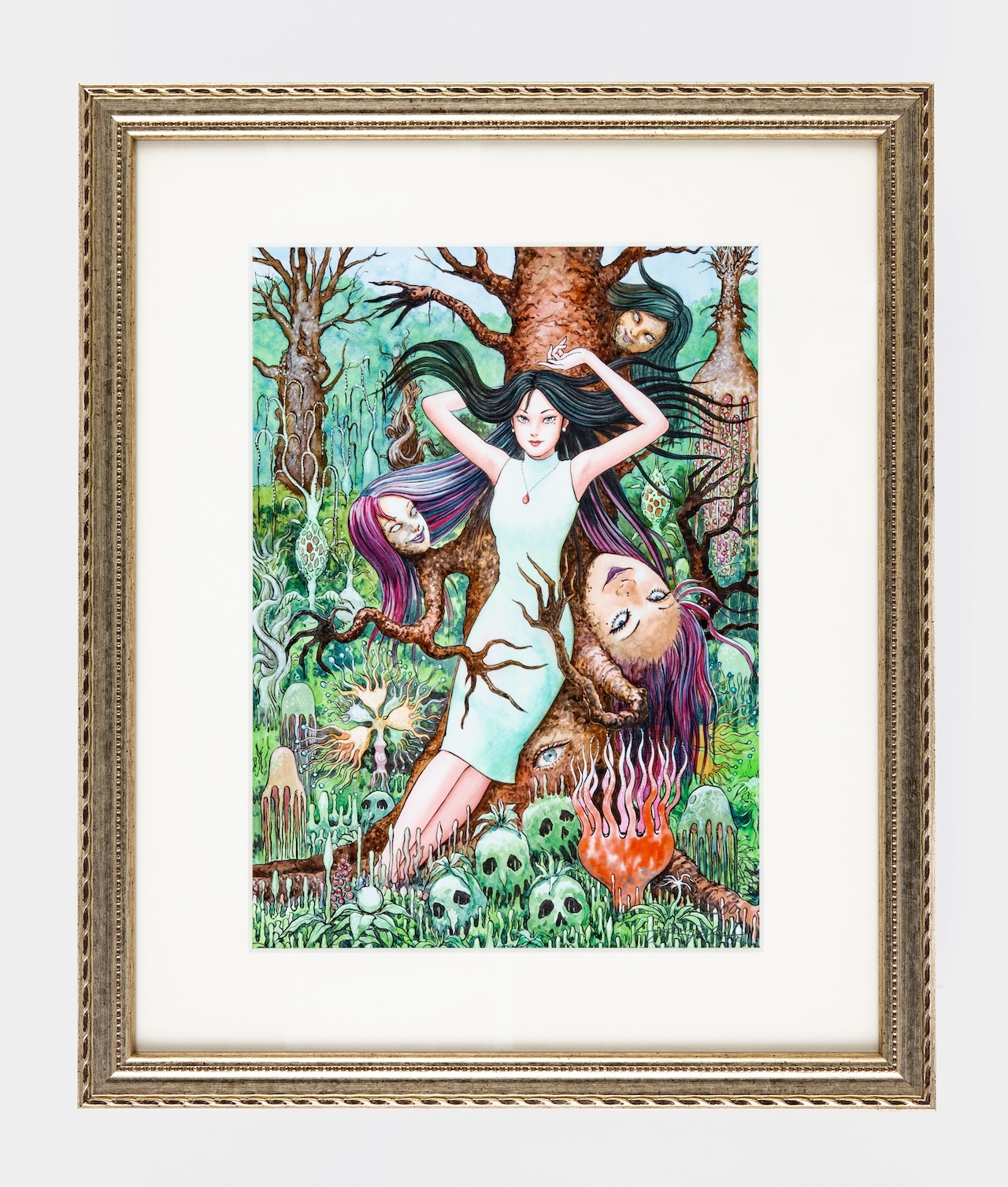 受注商品「複製版画 富江5」 ※伊藤潤二の直筆サインとシリアルナンバー