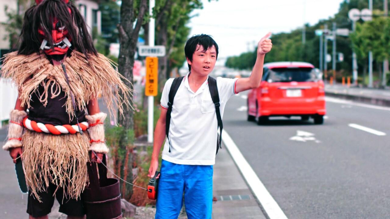 泣く子はいねがー！野生のなまはげが出演作の公開祝し新宿に出没