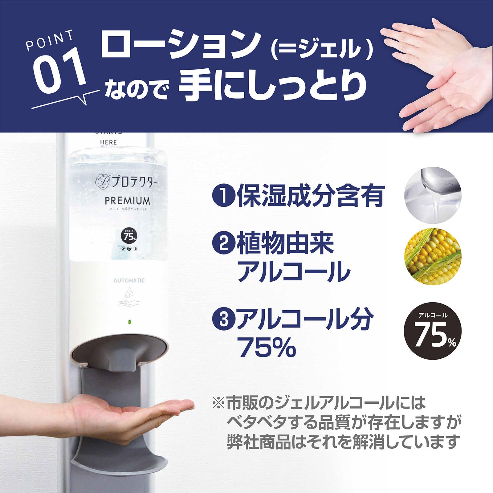 プロテクター アルコール除菌ディスペンサーPREMIUM カートリッジ1本