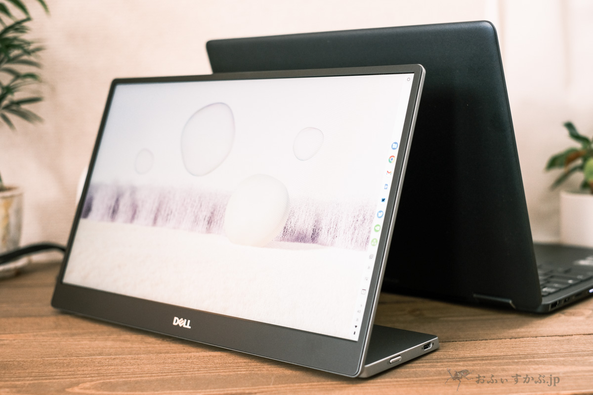 かぶ] Dell 14インチポータブルモニターC1422Hは工夫次第で使い方の幅