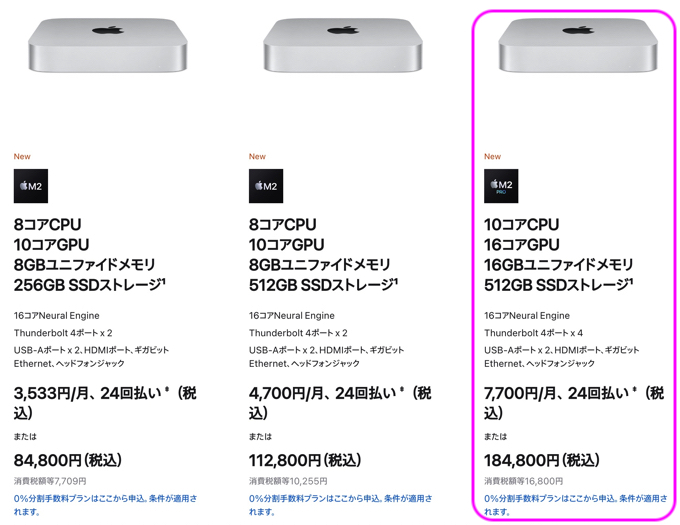 M2 Pro 搭載 Mac mini 購入＆性能チェック | オフィース絵夢の企業成長
