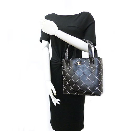 CHANEL（シャネル）ワイルドステッチ カーフスキン トートバッグ