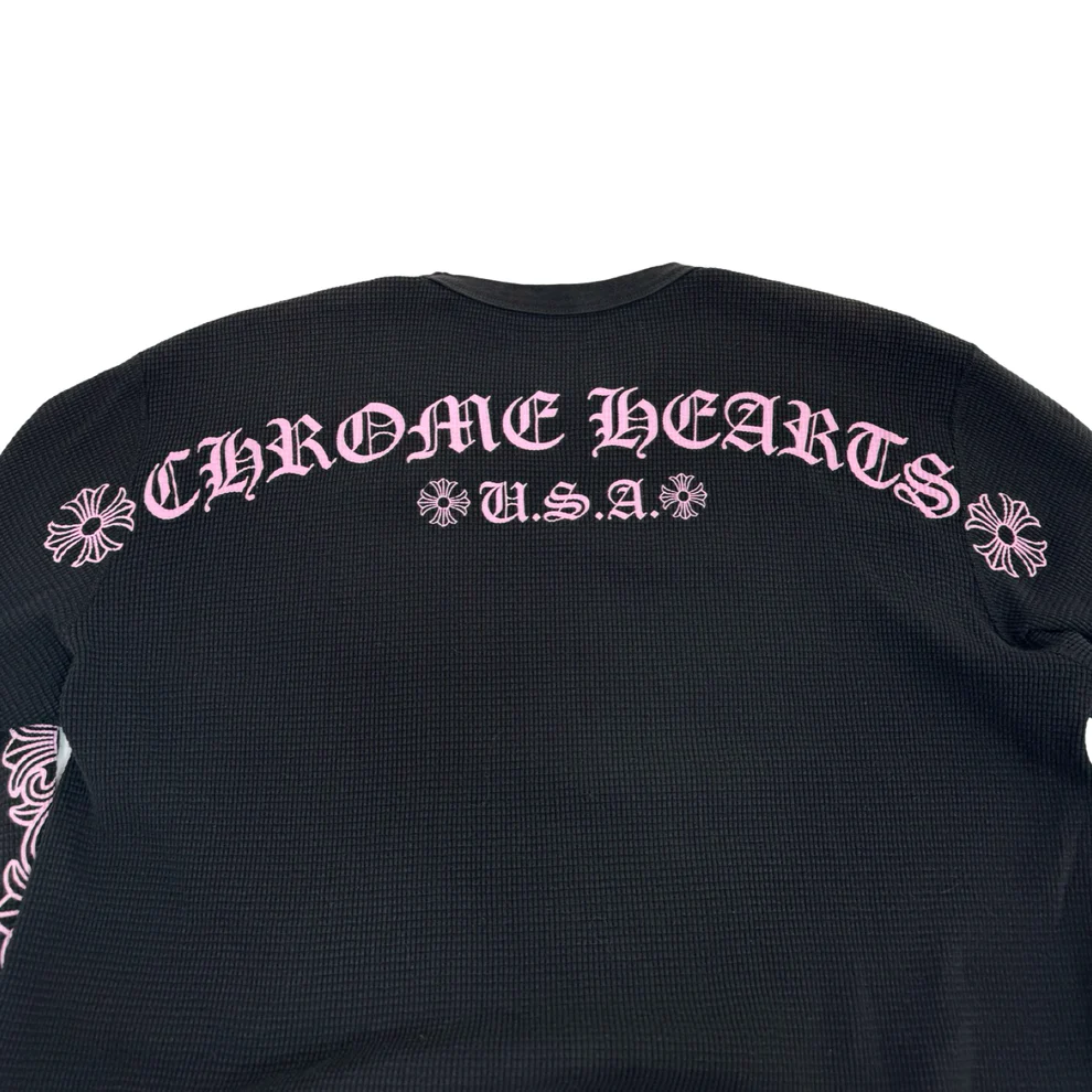 Chrome Hearts Pink Thermal Long Sleeve​ - Chrome Hearts