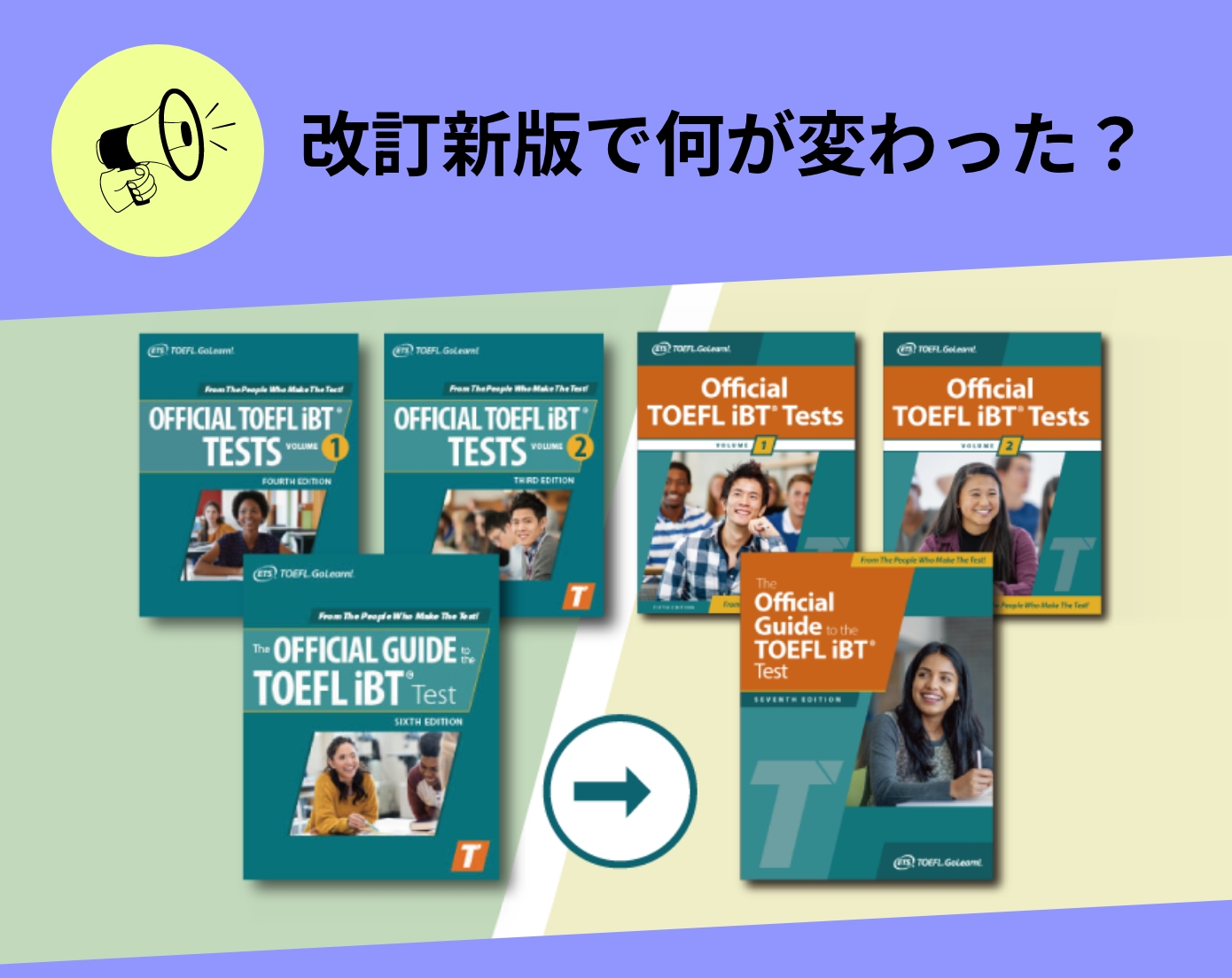 旧版と改訂新版の違いは？TOEFL iBTテスト公式教材、解説！ ｜学習お
