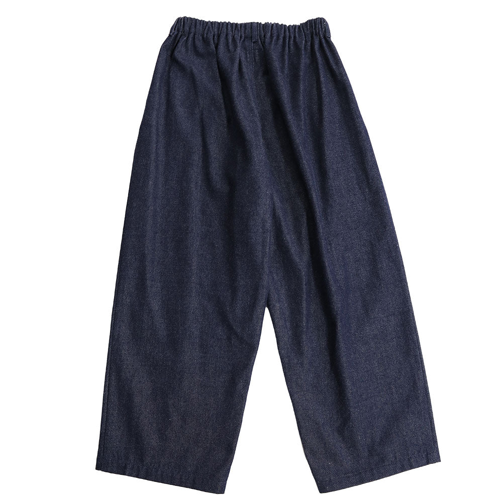 儀右ヱ門 ギエモン ぎえもん 久留米絣 デニムワイドパンツ カ718 日本