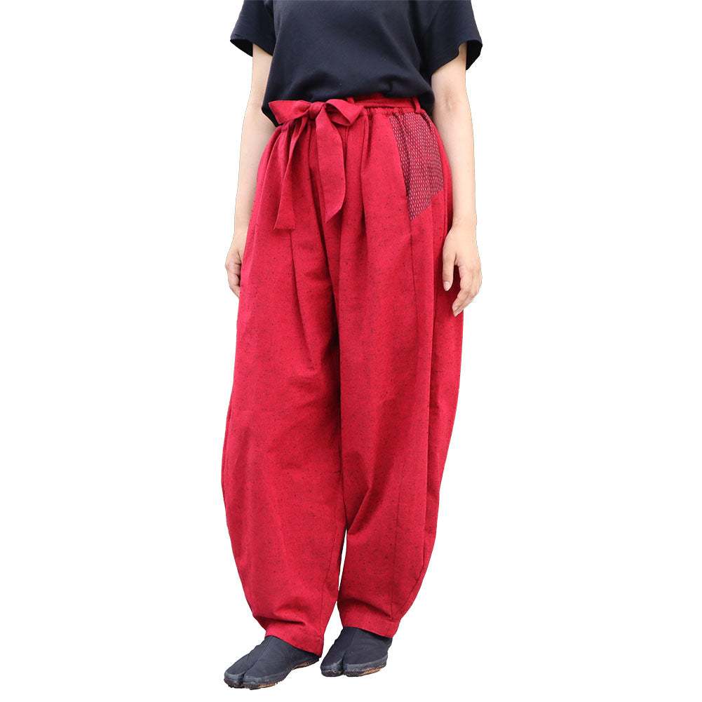 儀右ヱ門 ギエモン ぎえもん 久留米絣 忍者もんぱん もんぺ Y7100 日本