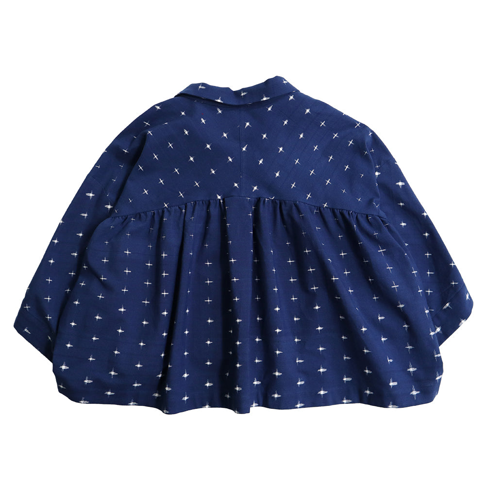 儀右ヱ門 ギエモン ぎえもん 久留米絣 ブラウス タ523 日本製【2024ss