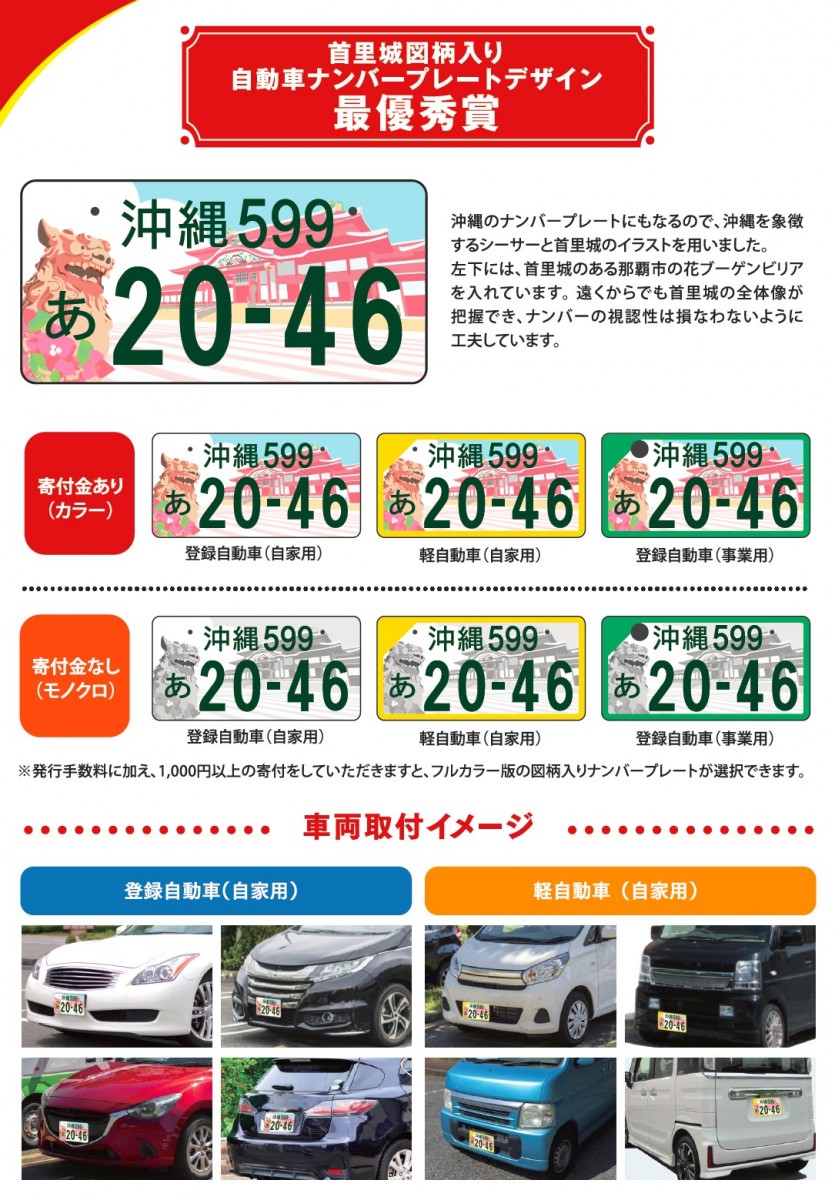 首里城図柄入り自動車ナンバープレートについて | 首里城 ‐ 琉球王国の