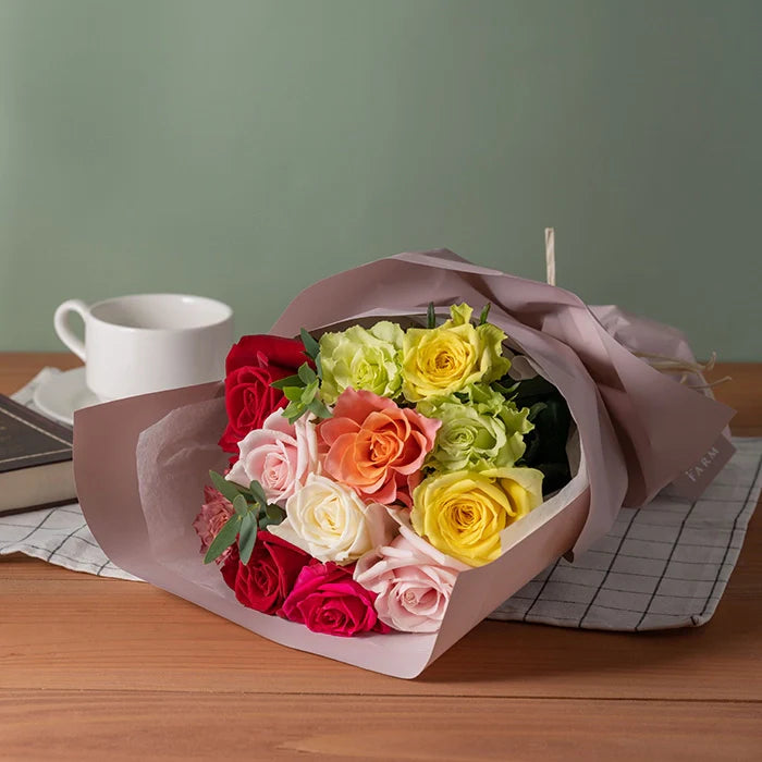 ホシファーム フリルブーケ カラフル 12本｜お菓子・スイーツギフト