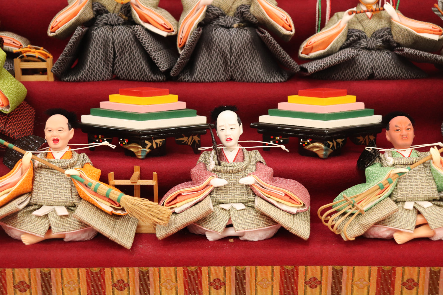 十五人飾り雛人形ガラスケース(58cm×40cm×55cm) – 節句人形の通販