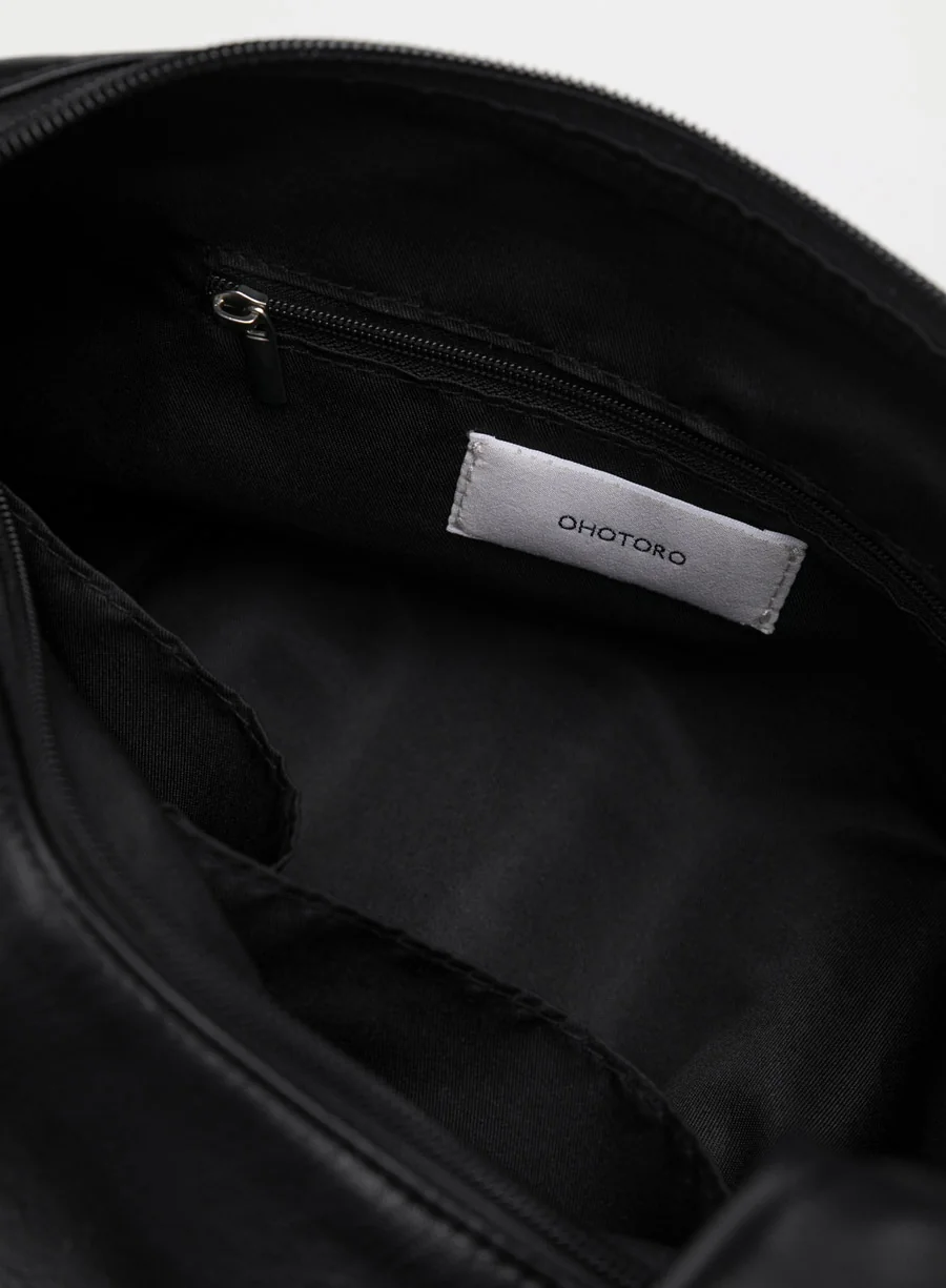 waning moon leather bag | OHOTORO