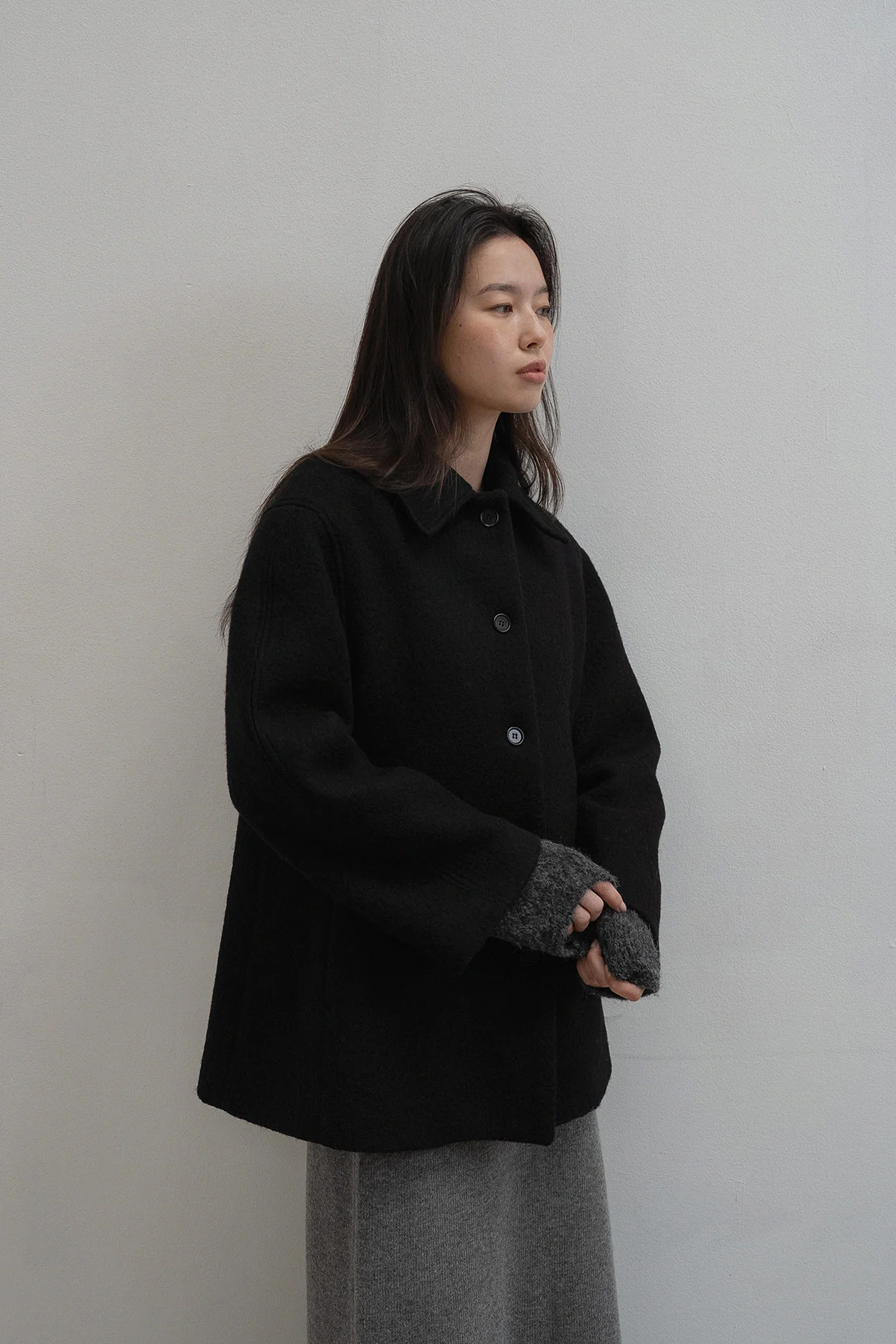 hourglass half coat | OHOTORO