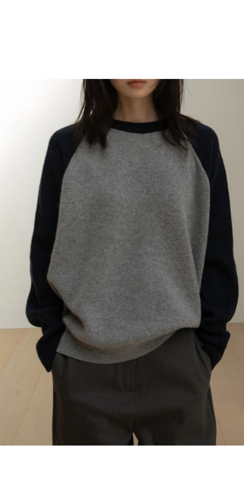 scheme raglan knit | OHOTORO