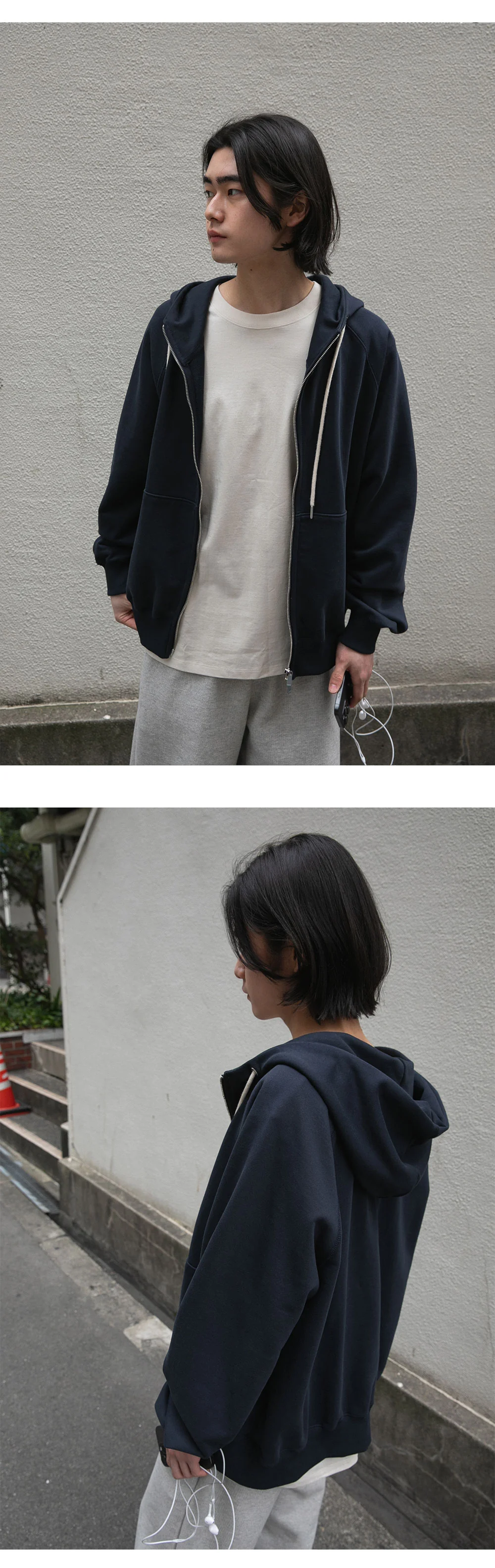 nap zipper hoodie | OHOTORO