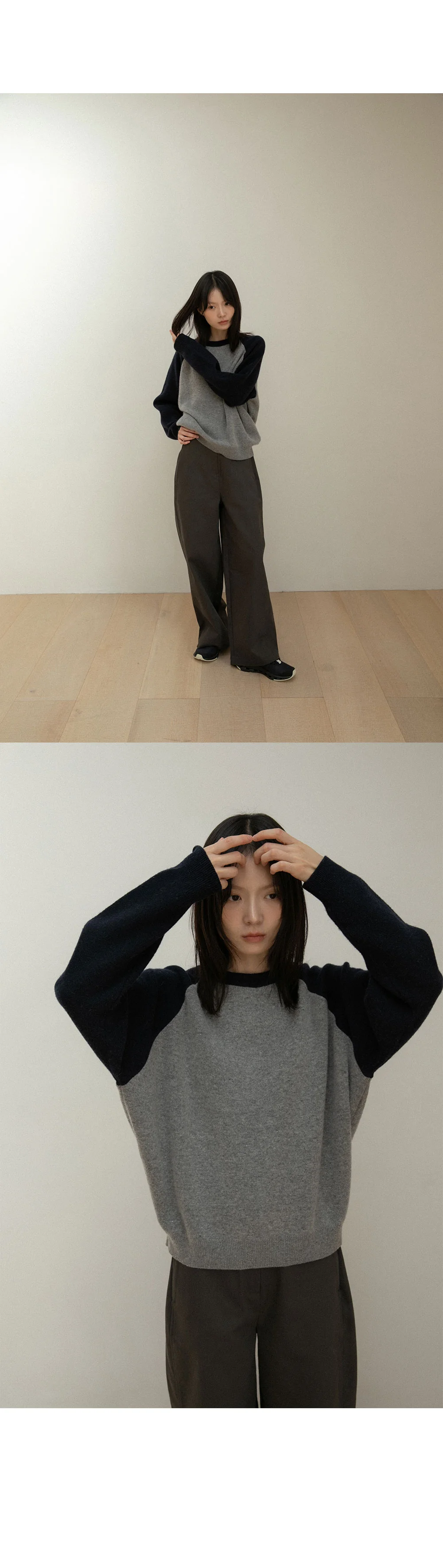 scheme raglan knit | OHOTORO