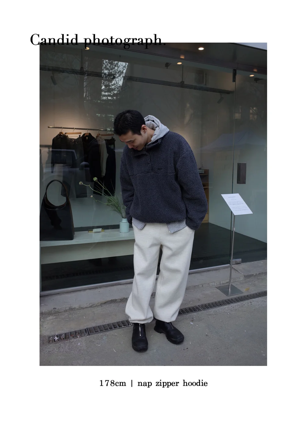 nap zipper hoodie | OHOTORO