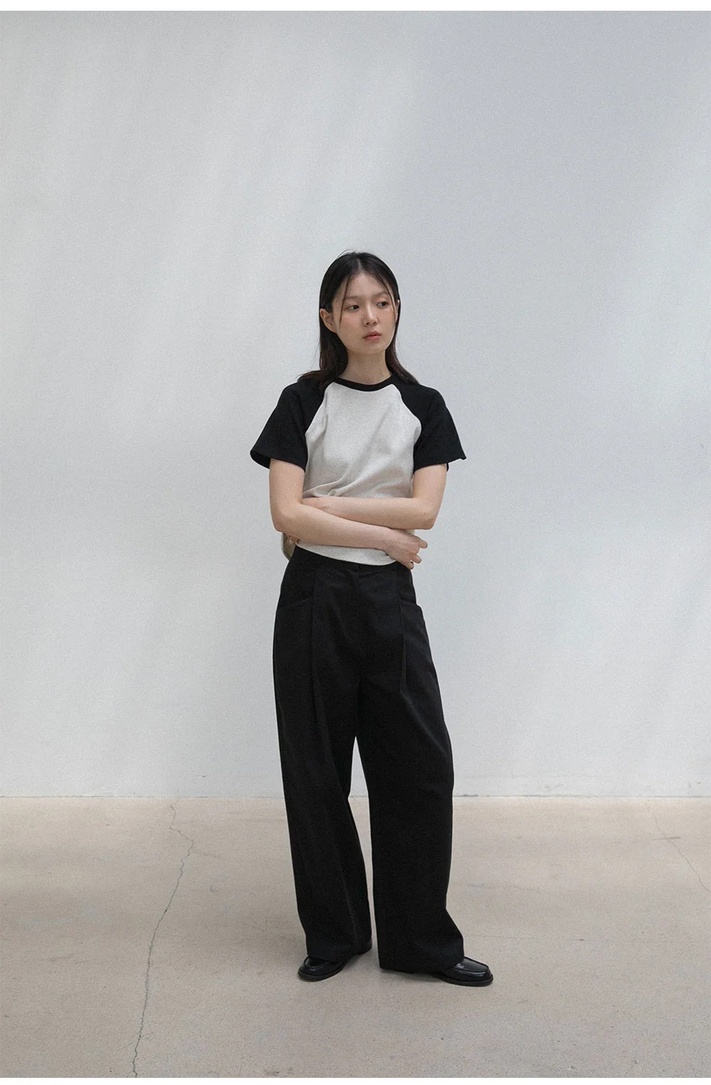 scheme raglan T-shirt | OHOTORO